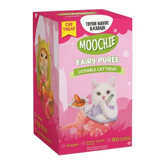 Moochie Tavuklu Havuçlu ve Balkabaklı Sıvı Kedi Ödül Maması 30x15g