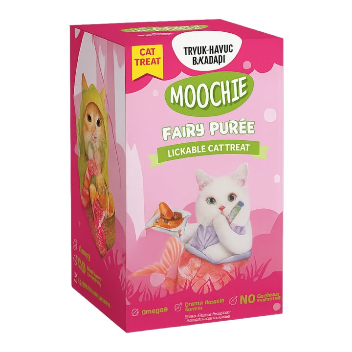 Moochie Tavuklu Havuçlu ve Balkabaklı Sıvı Kedi Ödül Maması 30x15g