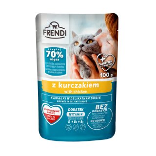 Frendi Tavuklu Kedi Yaş Maması 100g - Soslu