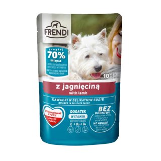 Frendi Kuzu Etli Köpek Yaş Maması 100g - Soslu