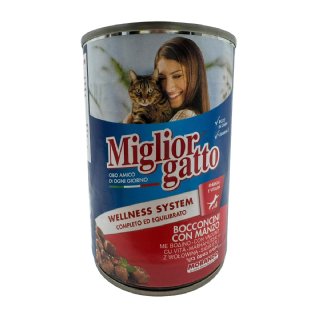Miglior Gatto Sığır Etli Yetişkin Kedi Konservesi 405g