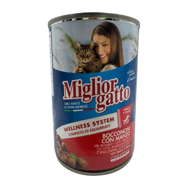 Miglior Gatto Sığır Etli Yetişkin Kedi Konservesi 405g