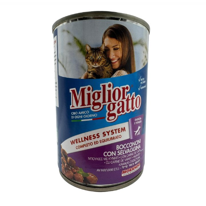 Miglior Gatto Av Hayvanlı Yetişkin Kedi Konservesi 405g