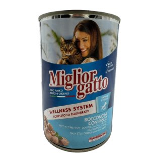 Miglior Gatto Balıklı Yetişkin Kedi Konservesi 405g