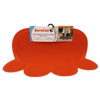 Eurocat Pati Desenli Kedi Paspası 60x45 Cm - Kırmızı