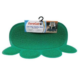 Eurocat Pati Desenli Kedi Paspası 60x45 Cm - Koyu Yeşil
