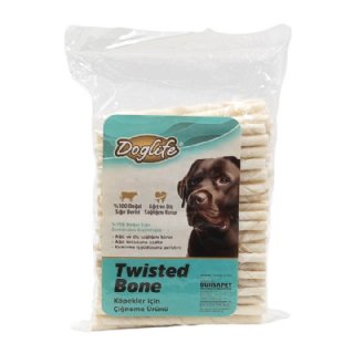 Doglife Beyaz Burgu Çubuk Köpek Ödülü 5–6 G 100 Adet