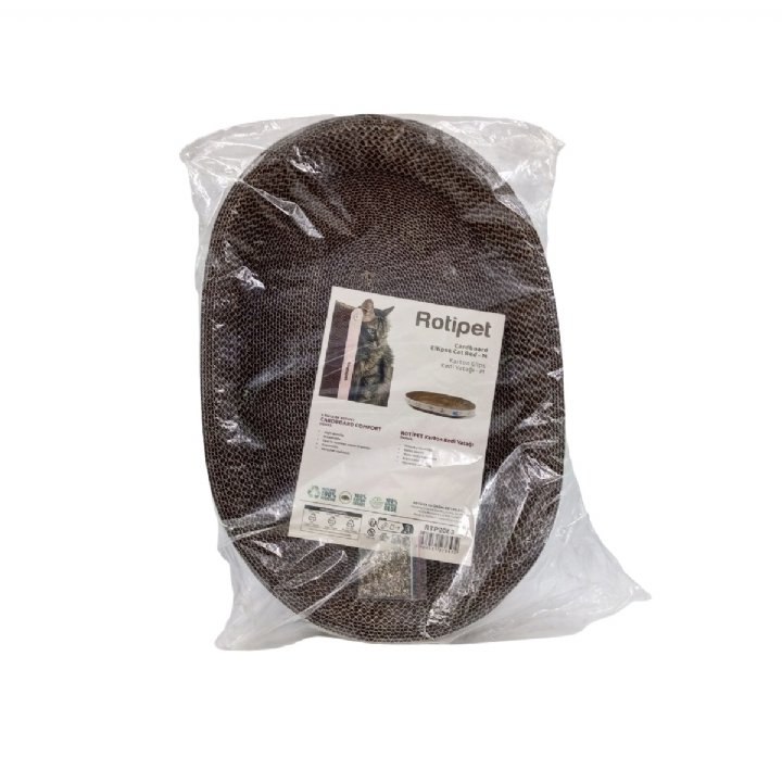 Rotipet RTP2083 Karton Elips Kedi Yatağı ve Tırmalama - M