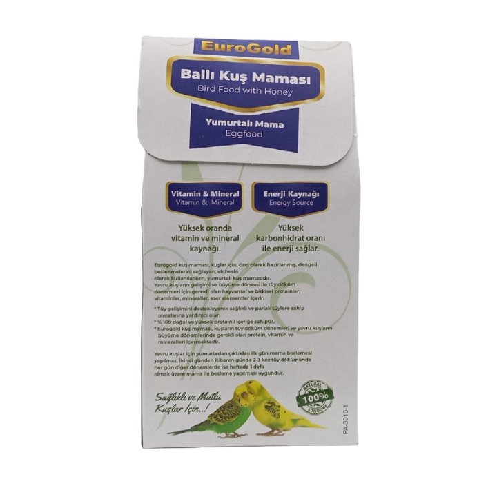 Eurogold Ballı ve Yumurtalı Kuş Yemi 100g
