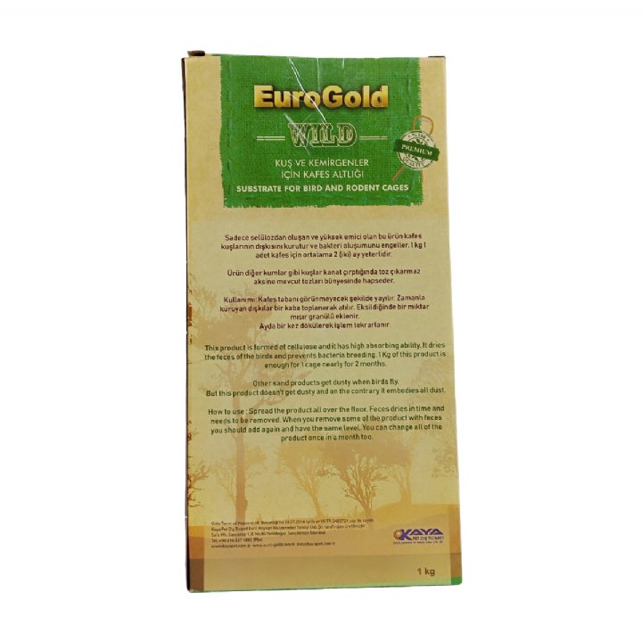 Eurogold Kuş ve Kemirgen Kafes Altlığı 1kg