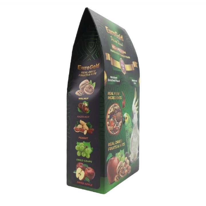 Eurogold Deluxe Blend Meyveli ve Kuruyemişli Papağan Yemi 650g