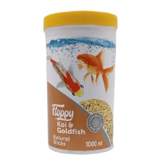 Floppy Koi ve Goldfish Natural Sticks Balık Yemi 1 L