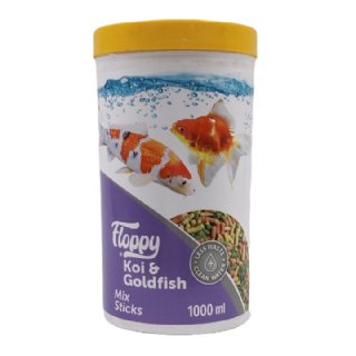 Floppy Koi ve Goldfish Mix Sticks Balık Yemi 1 L