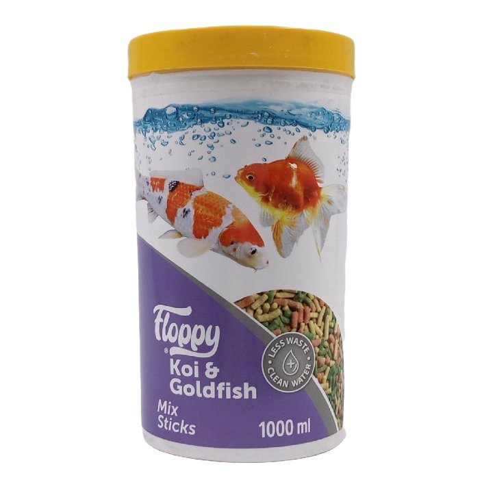 Floppy Koi ve Goldfish Mix Sticks Balık Yemi 1 L