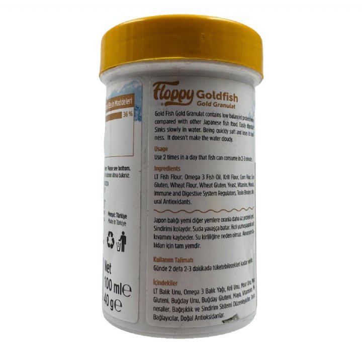 Floppy Goldfish Gold Granulat Balık Yemi 100 mL