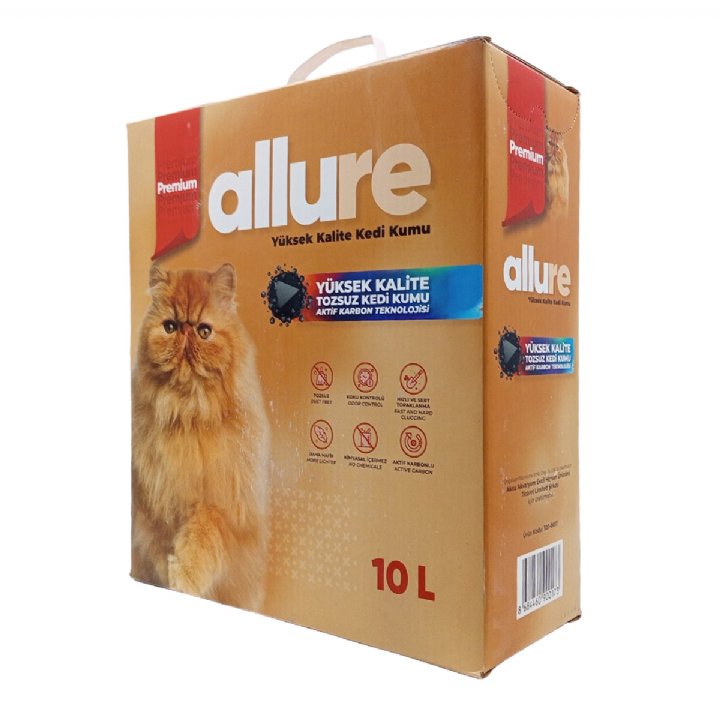 Allure Premium Yüksek Kaliteli Kedi Kumu 10 L
