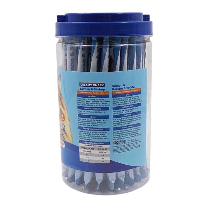 Eurogold Somonlu ve Karidesli Sıvı Kedi Ödül Maması 30x15g