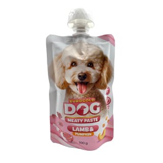 Eurogold Kuzulu ve Balkabaklı Köpek Et Ezmesi 100g