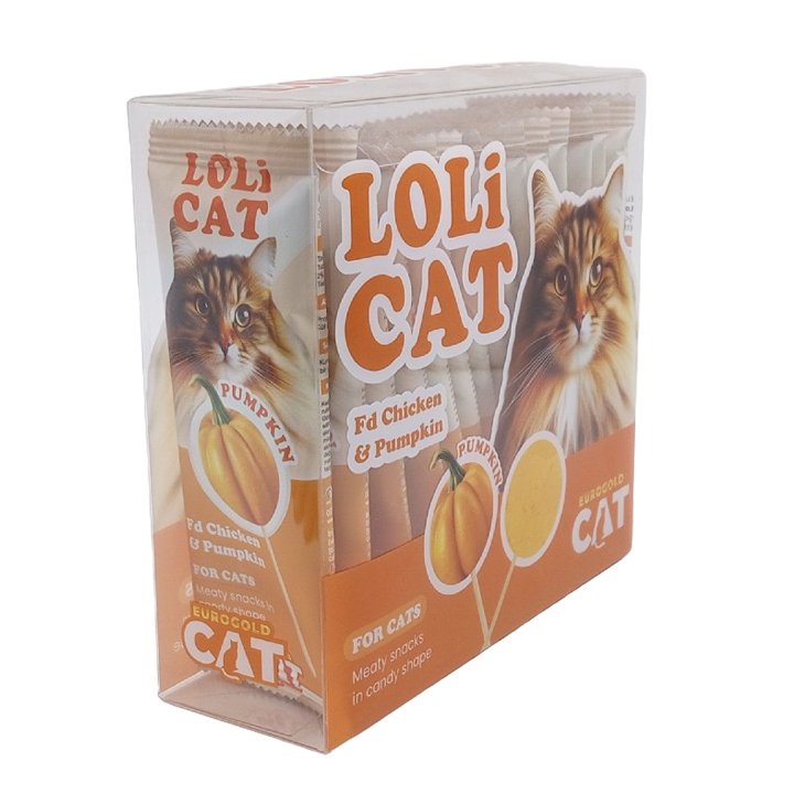 Eurogold Lolicat Balkabaklı Kedi Ödülü 15x1,5g