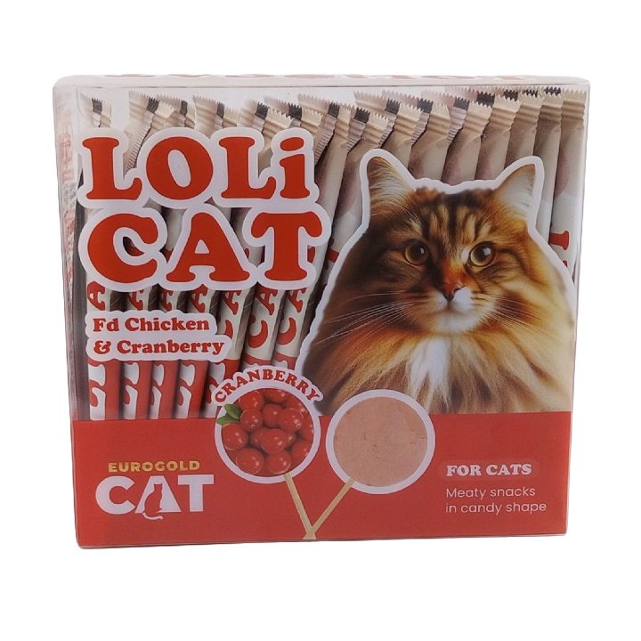 Eurogold Lolicat Kızılcıklı Kedi Ödülü 15x1,5g