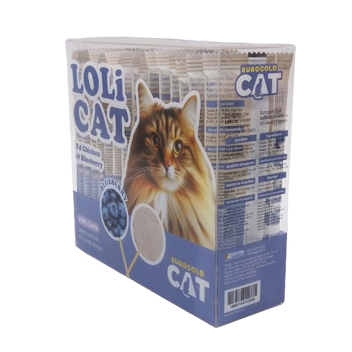 Eurogold Lolicat Yaban Mersinli Kedi Ödülü 15x1,5g