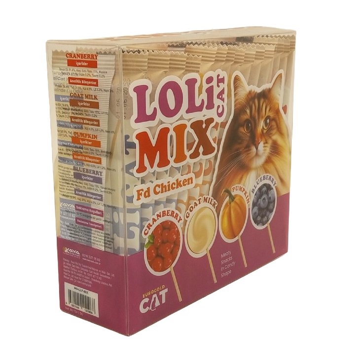 Eurogold Lolicat Mix Karışık Kedi Ödülü 15x1,5g