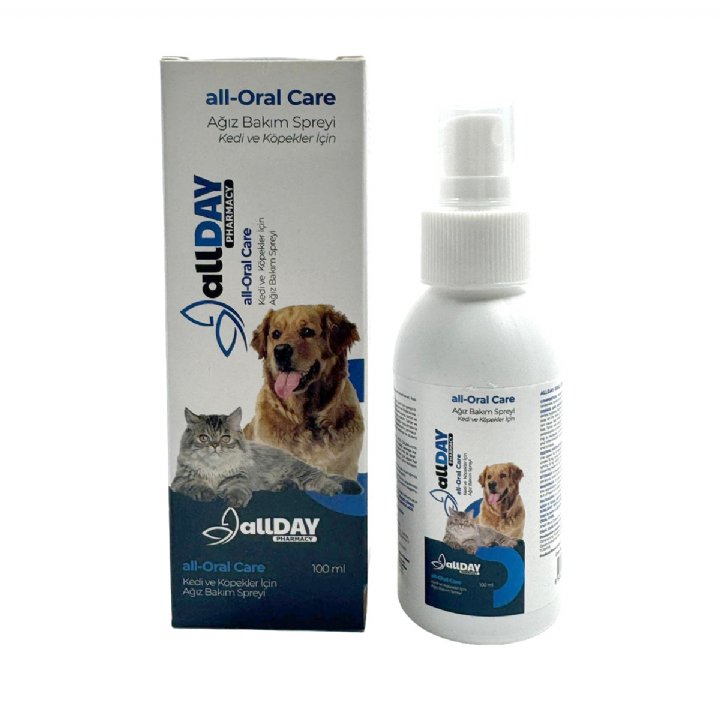 Allday all-Oral Care - Ağız Bakım Spreyi Kedi ve Köpekler İçin 100 mL