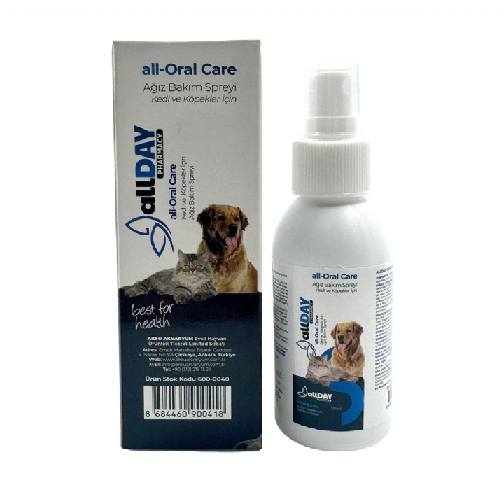 Allday all-Oral Care - Ağız Bakım Spreyi Kedi ve Köpekler İçin 100 mL