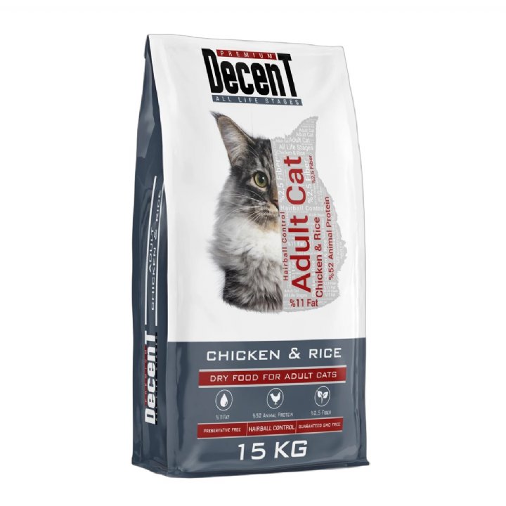 Decent Tavuklu Yetişkin Kedi Maması 15kg