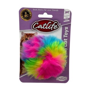 Catlife 203068 Tüylü Gökkuşağı Kedi Oyuncağı