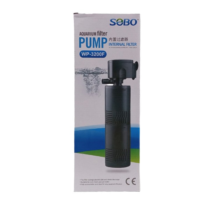 Sobo Wp-3200F Akvaryum İç Filtre 1200 L/H 25W
