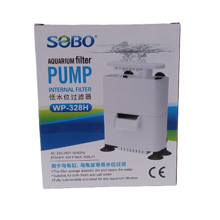 Sobo WP-328H Alçak Seviye Mini Askı Filtre 500 L/H 8W