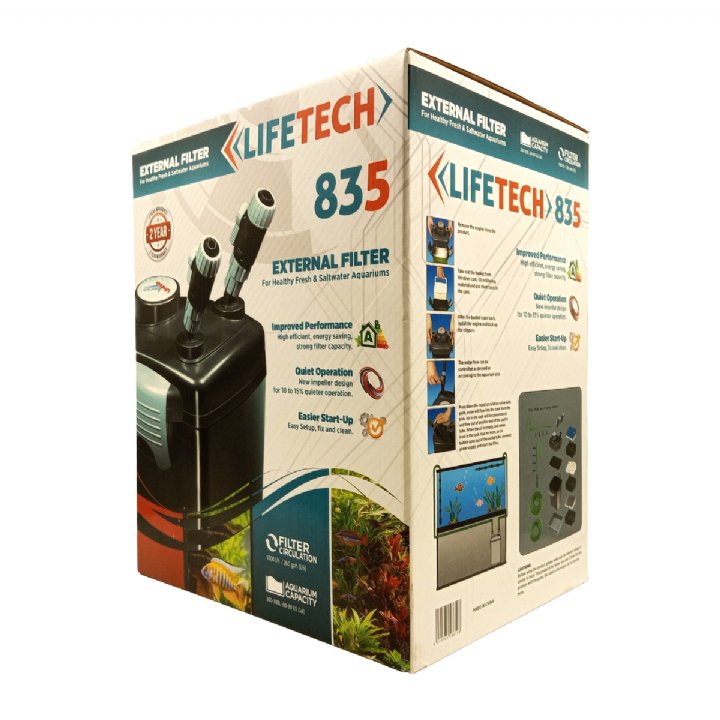 Life Tech 835 Siyah Kova Dış Filtre 1000 LH