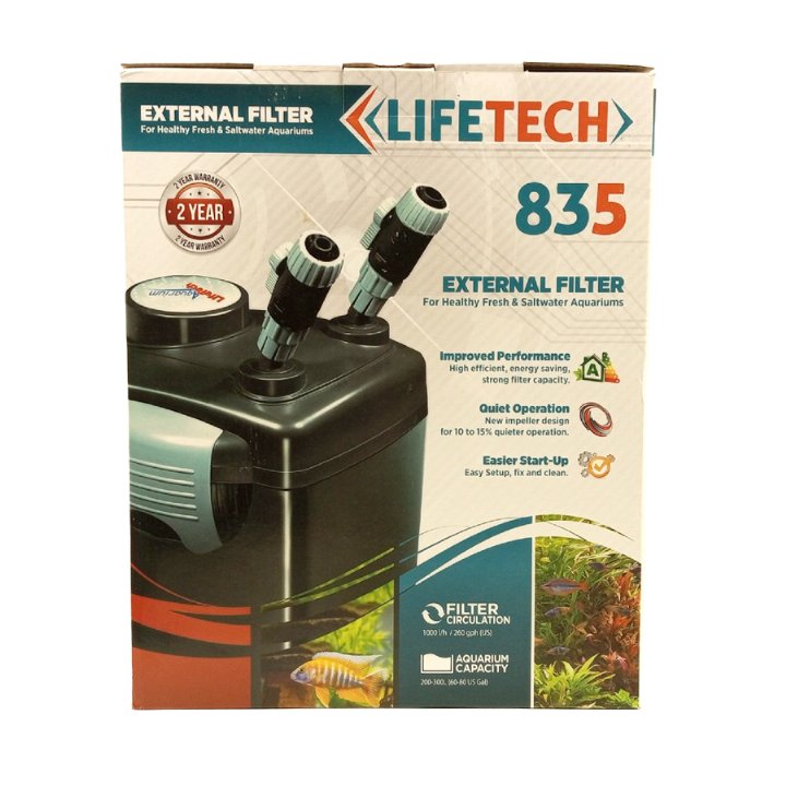 Life Tech 835 Siyah Kova Dış Filtre 1000 LH
