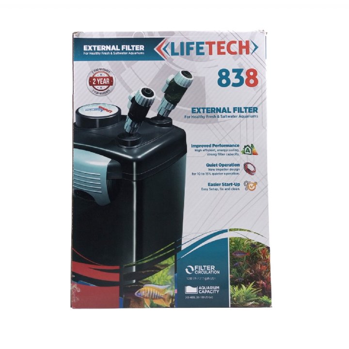 Life Tech 838 Siyah Kova Dış Filtre 1200 LH