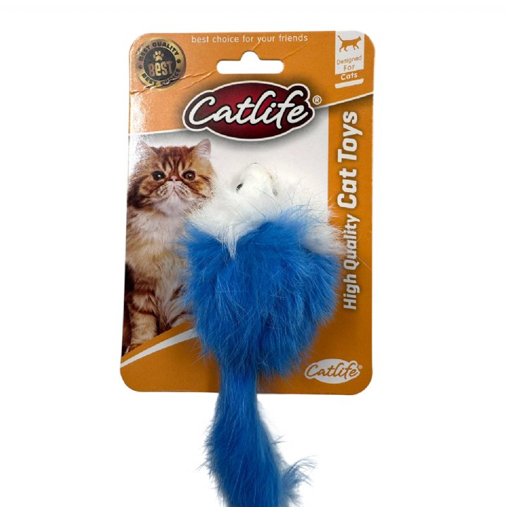 Catlife 203056 Tüylü Renkli Fare Kedi Oyuncağı
