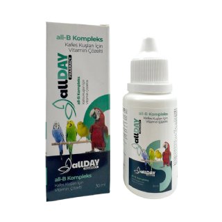 Allday all-B Kompleks - Kafes Kuşları için Vitamin Çözelti 30 mL