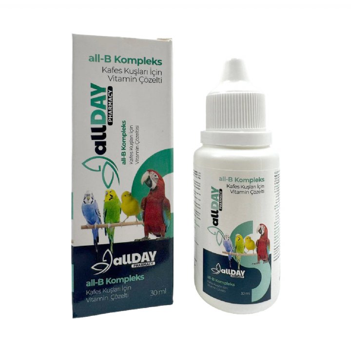 Allday all-B Kompleks - Kafes Kuşları için Vitamin Çözelti 30 mL