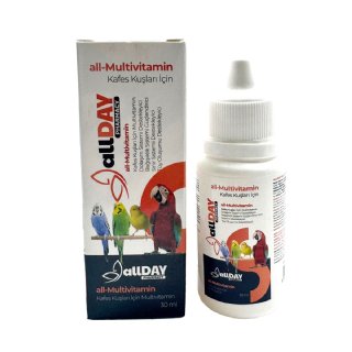 Allday all-Multivitamin - Kafes Kuşları için Vitamini 30 mL