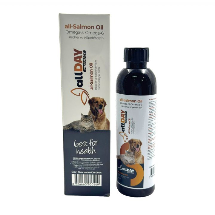 Allday Kedi ve Köpekler İçin Somon Yağı 200 mL