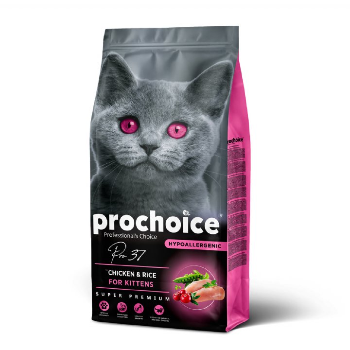 Prochoice Pro 37 Tavuklu ve Pirinçli Yavru Kedi Maması 15kg - Hipoalerjenik