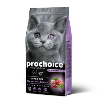 Prochoice Pro 38 Kuzu Etli ve Pirinçli Yavru Kedi Maması 15kg - Hipoalerjenik