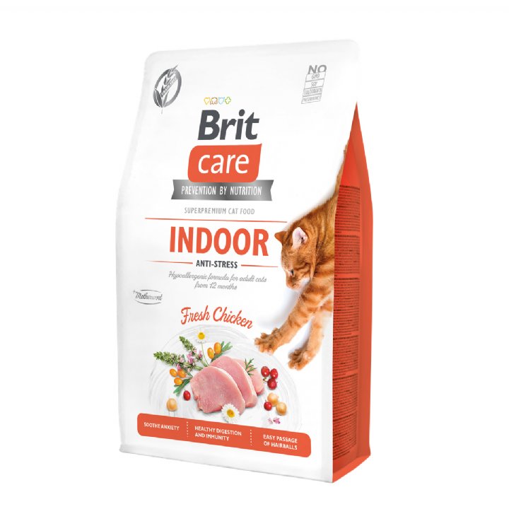 Brit Care Tavuklu Kedi Maması 2kg - Ev Kedileri İçin Stres Karşıtı