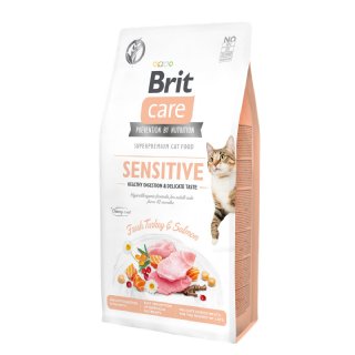 Brit Care Hindili ve Somonlu Hassas Sindirim İçin Kedi Maması 7kg - Hipoalerjenik