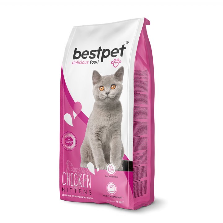 Bestpet Tavuklu ve Pirinçli Yavru Kedi Maması 15kg