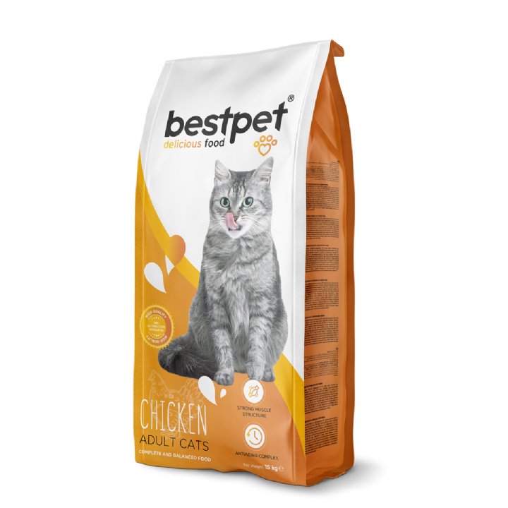 Bestpet Tavuklu Yetişkin Kedi Maması 15kg