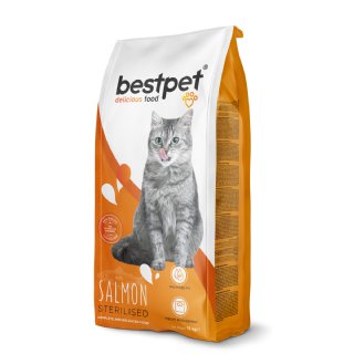 Bestpet Somonlu Kısırlaştırılmış Yetişkin Kedi Maması 15kg