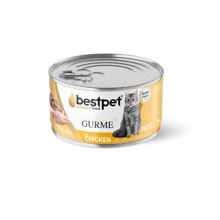 Bestpet Gurme Tavuklu Yetişkin Kedi Konservesi 85g - Jöleli - Jelly Soslu