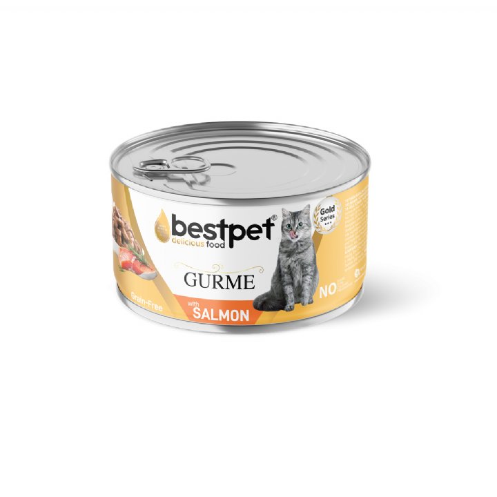 Bestpet Gurme Somonlu Yetişkin Kedi Konservesi 85g - Jöleli - Jelly Soslu