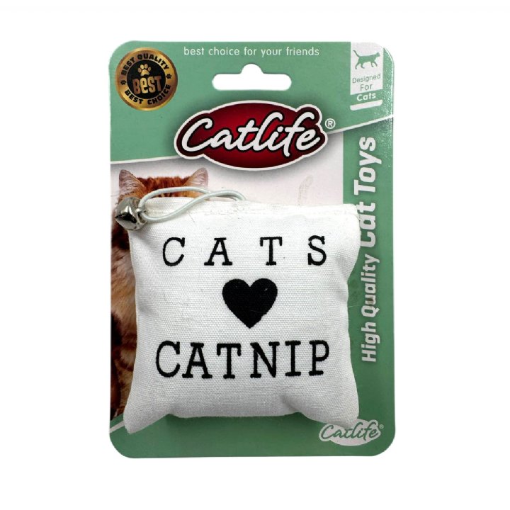 Catlife 203079 Zilli Catnipli Yastık Kedi Oyuncağı